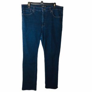 Ralph Lauren Jeans Straight Leg High Rise Med Wash Blue Jeans, Women's Size 16